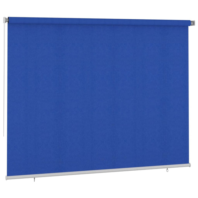 udendørs rullegardin 305 (B) x 230 (H) cm HDPE blå