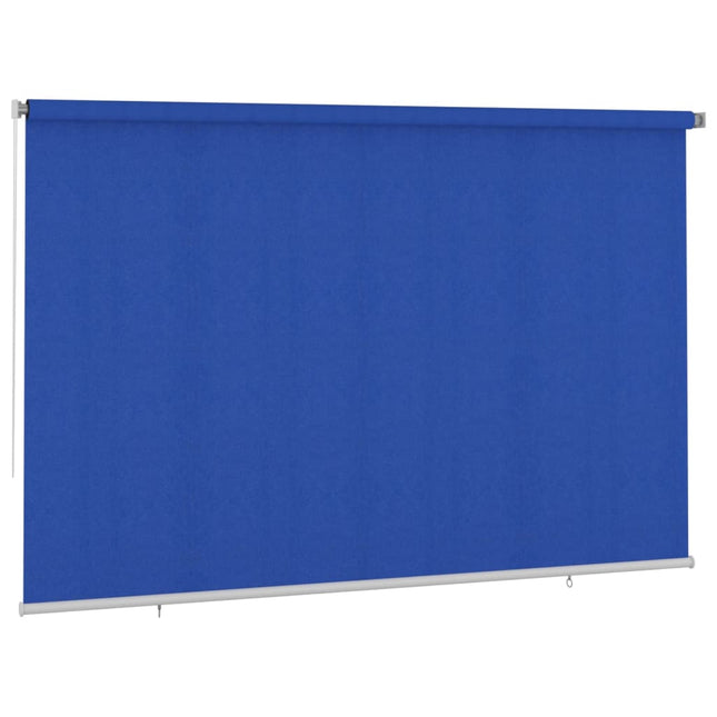 udendørs rullegardin 355 (B) x 230 (H) cm HDPE blå