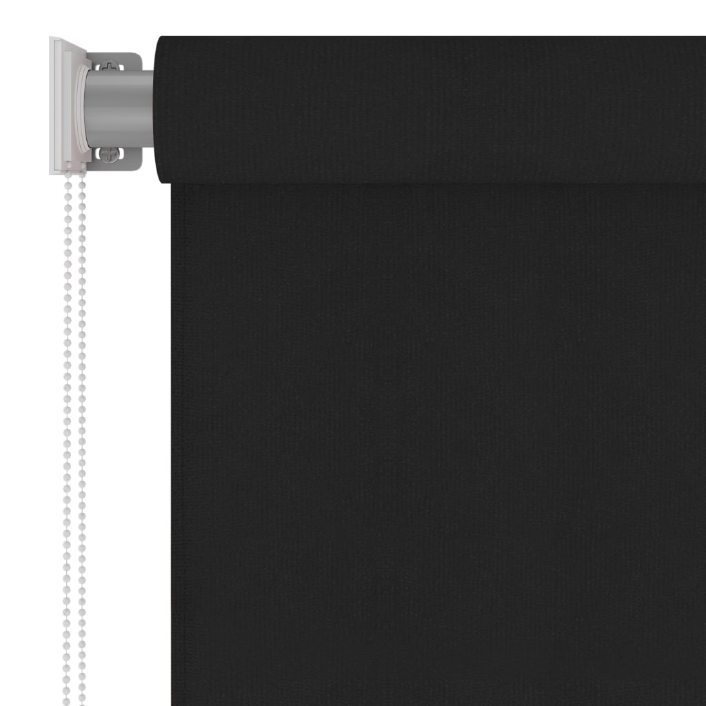 udendørs rullegardin 60x140 cm sort