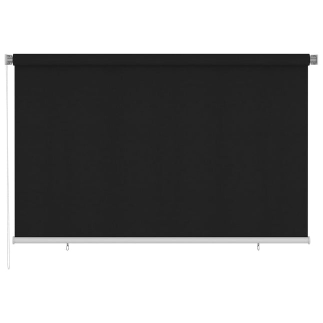 udendørs rullegardin 245 (B) x 140 (H) cm sort