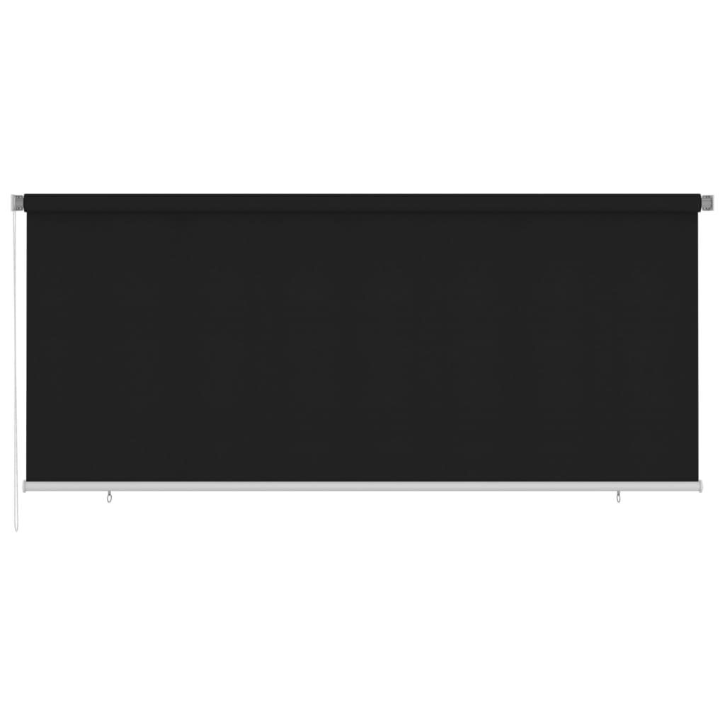 udendørs rullegardin 350x140 cm sort