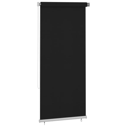 udendørs rullegardin 105 (B) x 230 (H) cm sort