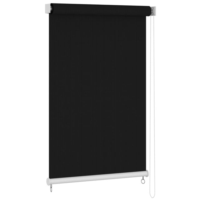 udendørs rullegardin 145 (B) x 230 (H) cm sort