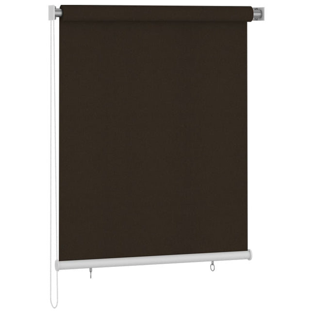 udendørs rullegardin 125 (B) x 140 (H) cm brun