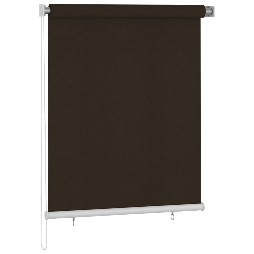 udendørs rullegardin 120 x 140 cm brun