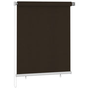 udendørs rullegardin 120 x 140 cm brun