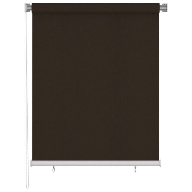 udendørs rullegardin 125 (B) x 140 (H) cm brun