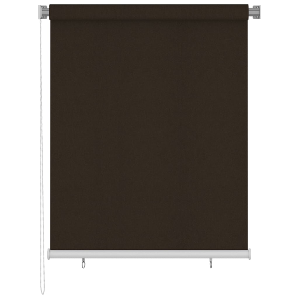 udendørs rullegardin 120 x 140 cm brun