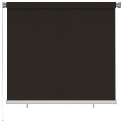 udendørs rullegardin 165 (B) x 140 (H) cm HDPE brun