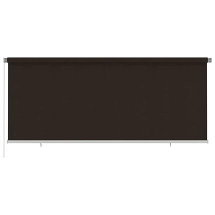 udendørs rullegardin 355 (B) x 140 (H) cm HDPE brun