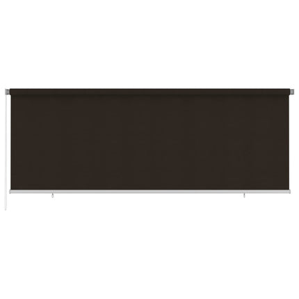 udendørs rullegardin 405 (B) x 140 (H) cm HDPE brun