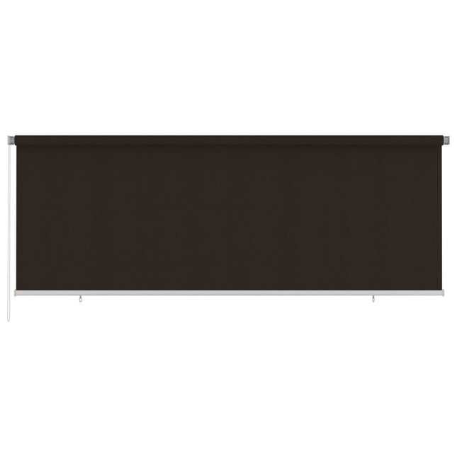 udendørs rullegardin 405 (B) x 140 (H) cm HDPE brun
