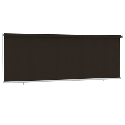 udendørs rullegardin 405 (B) x 140 (H) cm HDPE brun