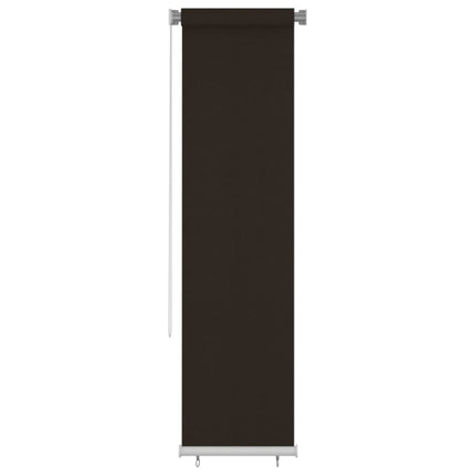 udendørs rullegardin 65 (B) x 230 (H) cm HDPE brun
