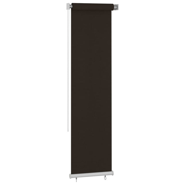 udendørs rullegardin 65 (B) x 230 (H) cm HDPE brun