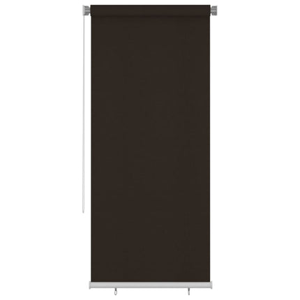udendørs rullegardin 105 (B) x 230 (H) cm HDPE brun