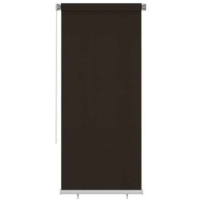 udendørs rullegardin 105 (B) x 230 (H) cm HDPE brun