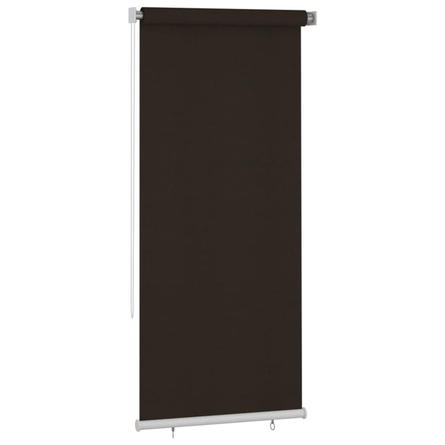 udendørs rullegardin 105 (B) x 230 (H) cm HDPE brun