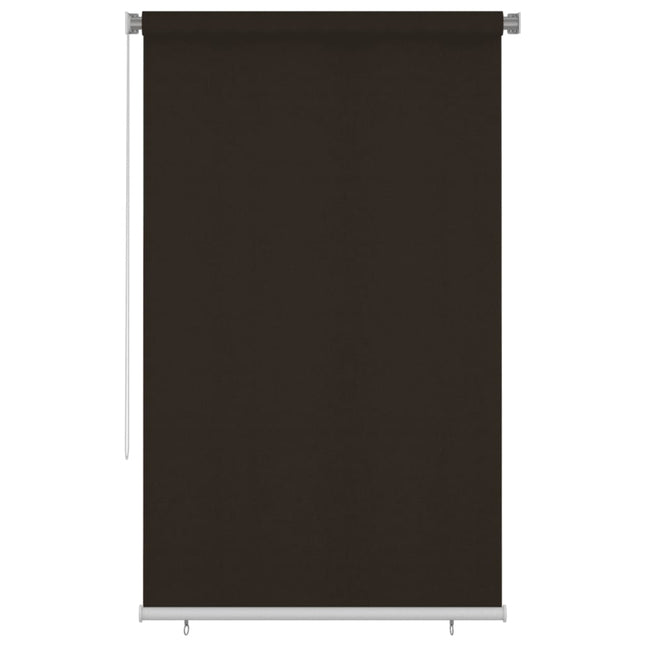 udendørs rullegardin 145 (B) x 230 (H) cm HDPE brun
