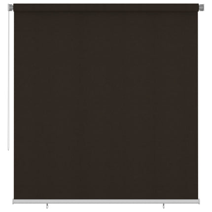 udendørs rullegardin 225 (B) x 230 (H) cm HDPE brun