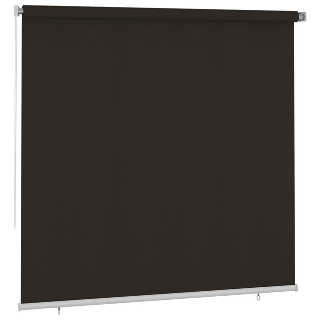 udendørs rullegardin 245 (B) x 230 (H) cm brun
