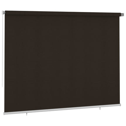 udendørs rullegardin 305 (B) x 230 (H) cm HDPE brun
