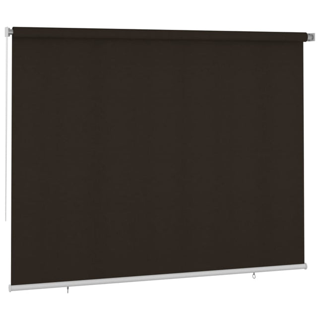 udendørs rullegardin 305 (B) x 230 (H) cm HDPE brun