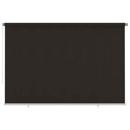 udendørs rullegardin 355 (B) x 230 (H) cm HDPE brun