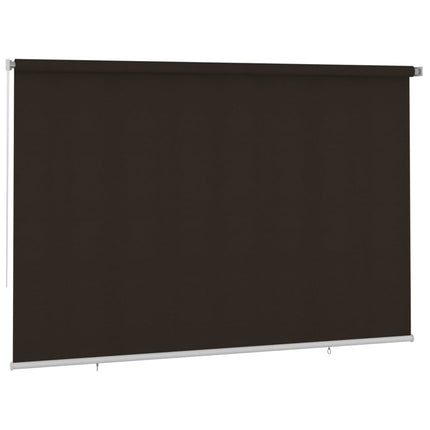 udendørs rullegardin 355 (B) x 230 (H) cm HDPE brun