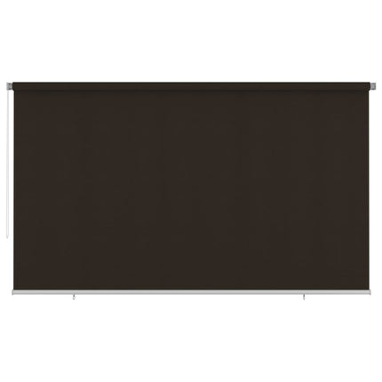 udendørs rullegardin 405 (B) x 230 (H) cm HDPE brun