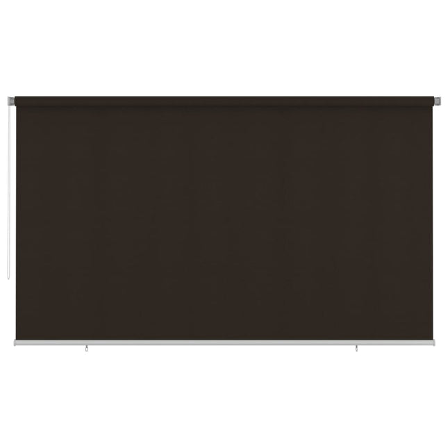udendørs rullegardin 405 (B) x 230 (H) cm HDPE brun