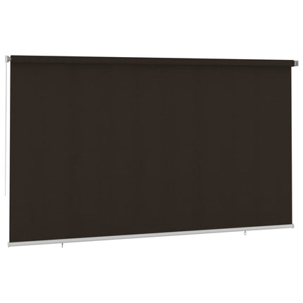 udendørs rullegardin 405 (B) x 230 (H) cm HDPE brun