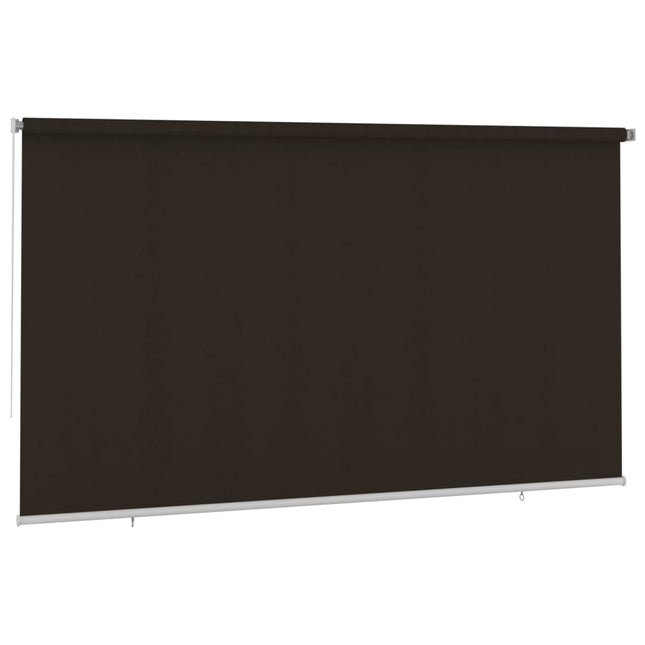 udendørs rullegardin 405 (B) x 230 (H) cm HDPE brun