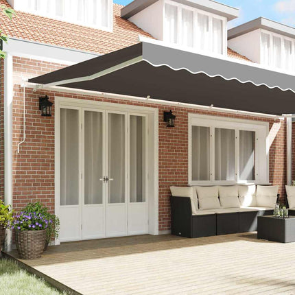 Markiseramme Hvid 600 × 350 cm Aluminium