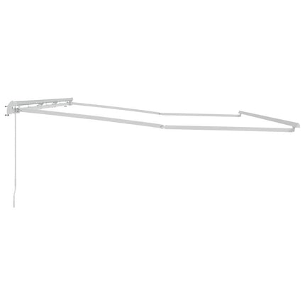 Markiseramme Hvid 600 × 350 cm Aluminium