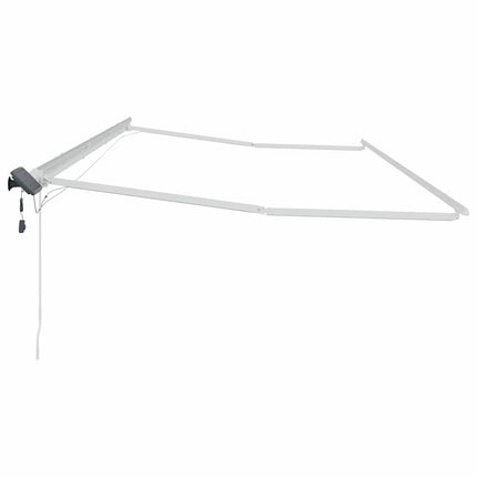 Markiseramme Hvid 600 × 350 cm Aluminium