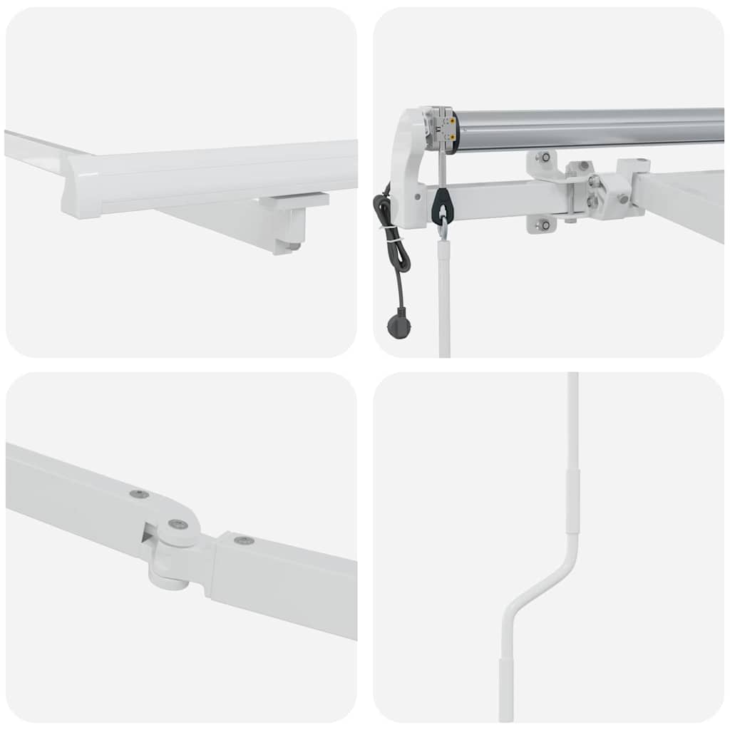 Markiseramme Hvid 350 x 250 cm Aluminium