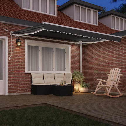 Markiseramme Hvid 350 x 250 cm Aluminium