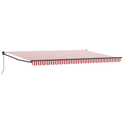 Elektrisk markiseramme med LED og sensor 5 x 3,5 m Antracit