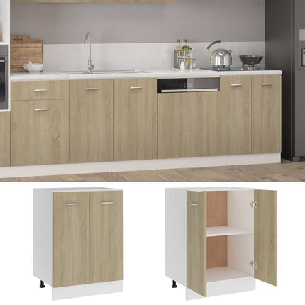underskab "Lyon" Sonoma eg 60x46x81,5 cm konstrueret træ