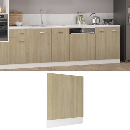 opvaskemaskinepanel "Lyon" Sonoma eg 59,5x3x67 cm konstrueret træ