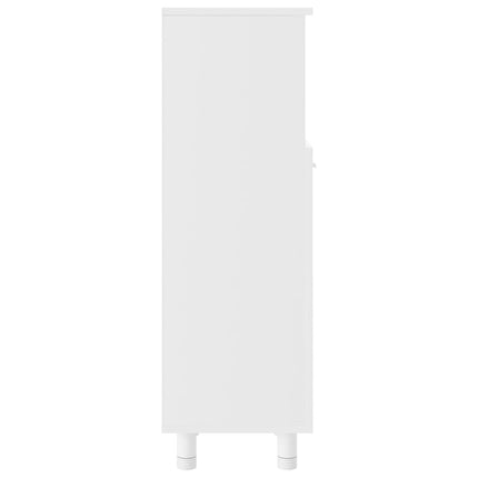 badeværelsesskab 30x30x95 cm konstrueret træ hvid