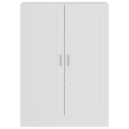 bogskab 82,5x30,5x115 cm konstrueret træ hvid