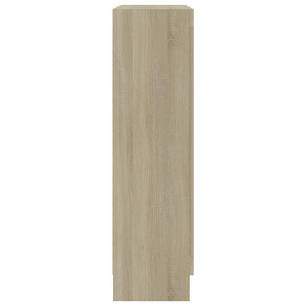 bogskab 82,5x30,5x115 cm konstrueret træ sonoma-eg