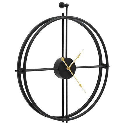 vægur 52 cm jern sort