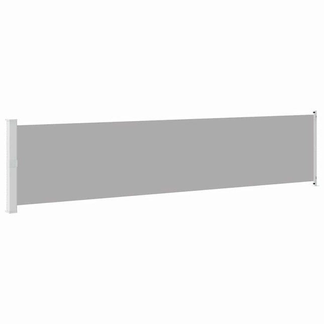 sammenrullelig sidemarkise til terrassen 140x600 cm grå