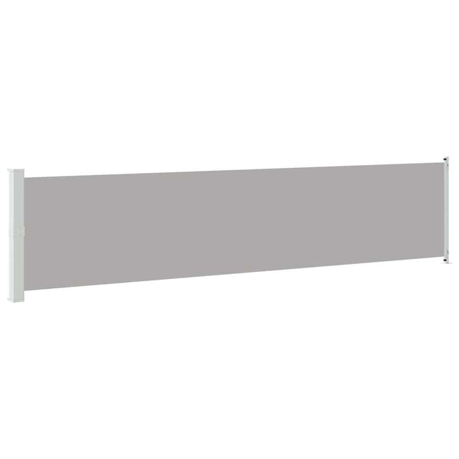 sammenrullelig sidemarkise til terrassen 140x600 cm grå