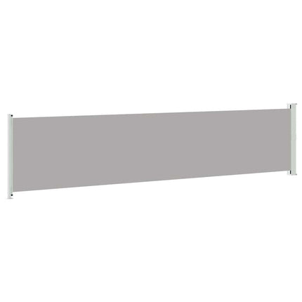 sammenrullelig sidemarkise til terrassen 140x600 cm grå