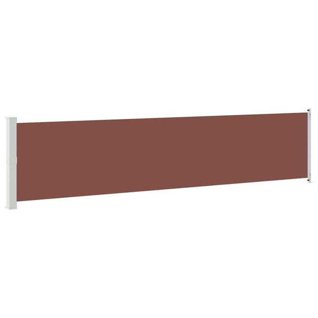 sammenrullelig sidemarkise til terrassen 140x600 cm brun