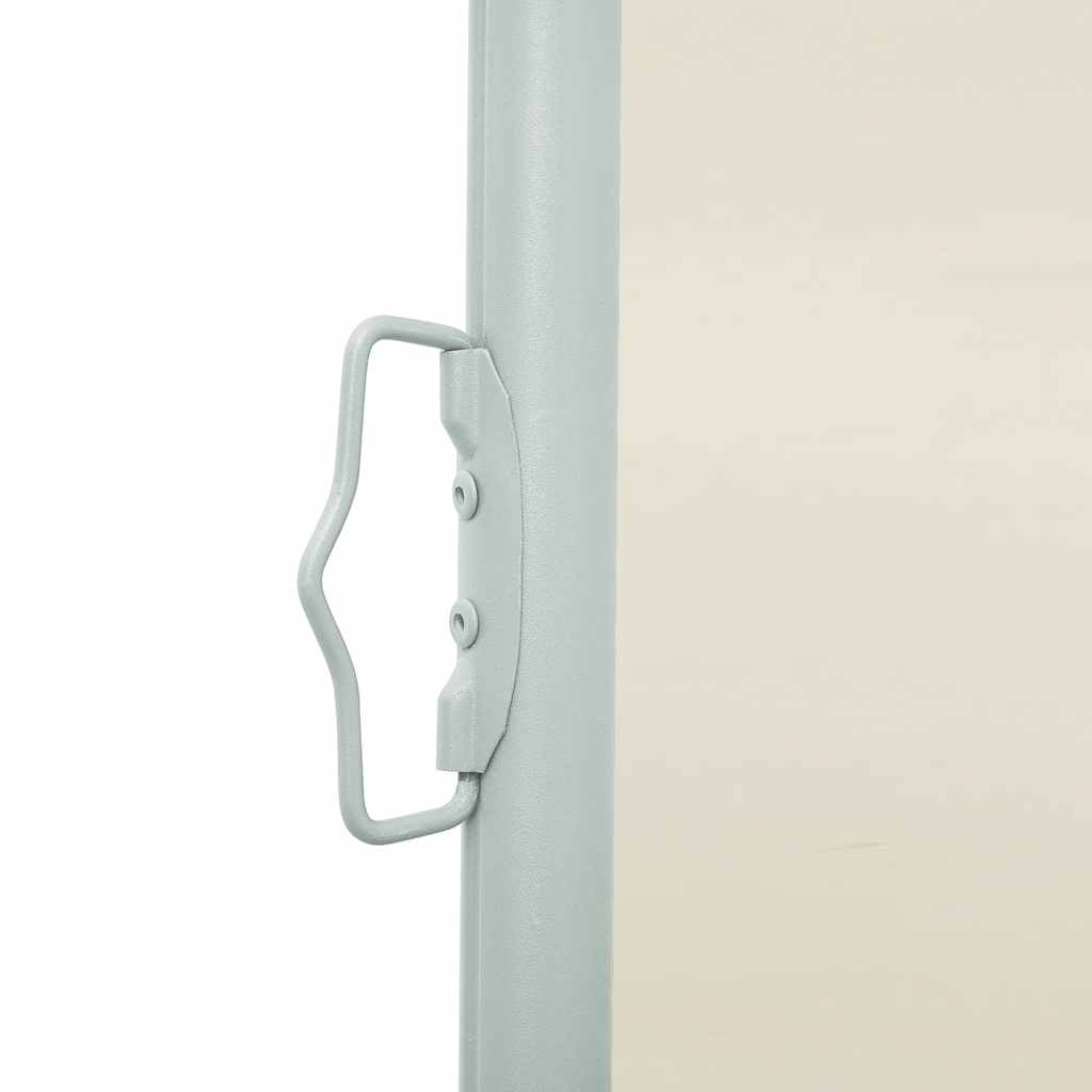 sammenrullelig sidemarkise til terrassen 600x160 cm cremefarvet